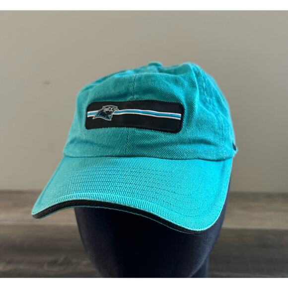 Vintage Teal Nike White Tag NFL Pro Line Carolina Panthers Football Hat - Picture 1 of 8
